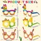 32 Pcs Mexican Party Decorations Paper Eyeglasses Cinco De Mayo Taco Party Favors Photo Booth Props Glasses for Fiesta Party Mexican Carnival Supplies Day of the Dead Decor